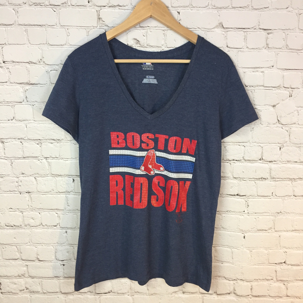 MLB | Women's Boston Red Sox V-Neck Tee T-Shirt